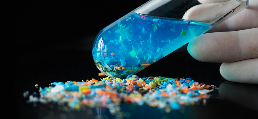 Microplastics in water