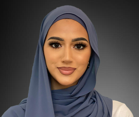 Fatima Ahmad, research scientist, poses for her professional headshot.