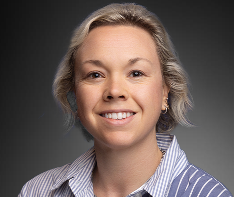 Halley Myers, MPH, marketing manager, poses for her professional headshot.