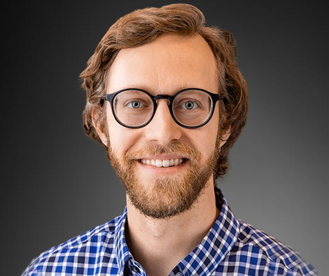 Patrick Chepaitis, M.S., senior laboratory manager, poses for his professional headshot.