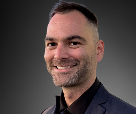 Nathaniel Charest, Ph.D., cheminformatician and modeler, poses for his professional headshot.