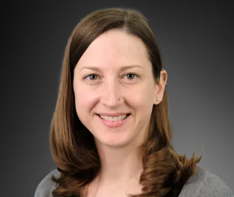 Caroline Sartain, Ph.D., Principal Cellular Profiling Scientist, poses for her professional headshot.