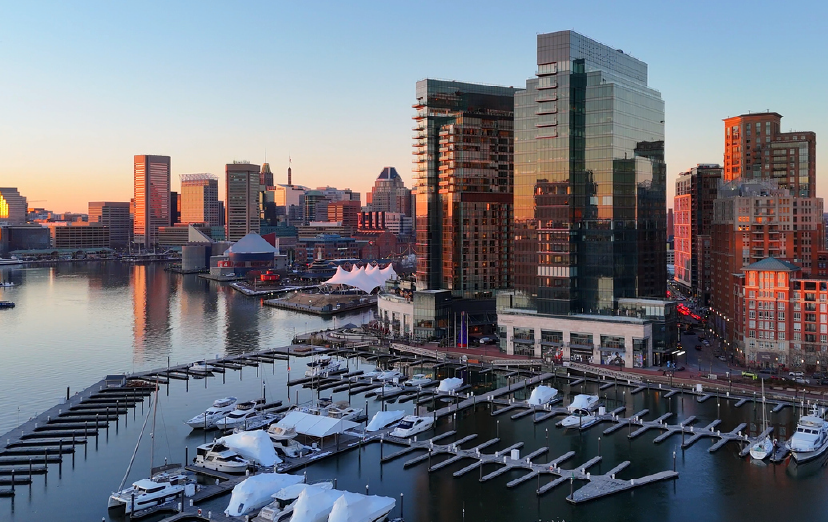 Image of the Baltimore harbor
