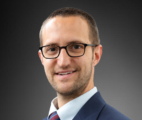Parker Duffey, Ph.D., lead risk assessment research scientist, poses for his professional picture.